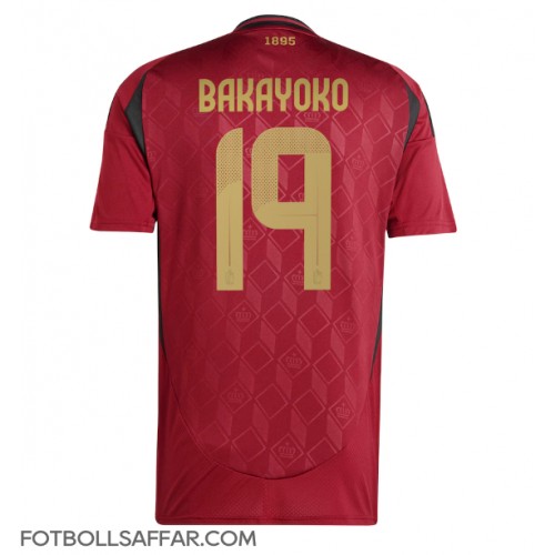 Belgien Johan Bakayoko #19 Hemmatröja EM 2024 Kortärmad